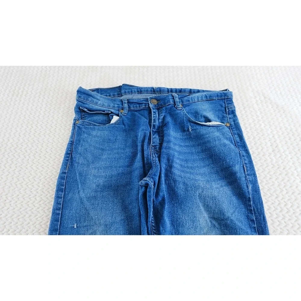Beverly Hills Polo Club Jeans Mens 36x30 Blue Straight Dark Wash Denim